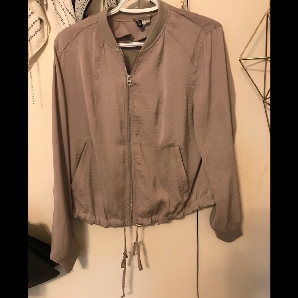 H&M satin bomber jacket